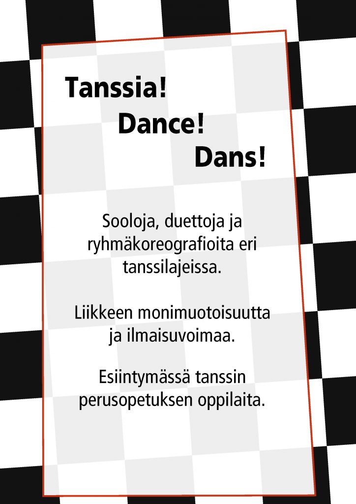 Tanssia! Dance! Dans! (ent. Omat tanssit, Jyväskylän ammattiopisto, tanssin perusopetus)